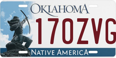 OK license plate 170ZVG