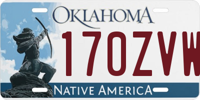OK license plate 170ZVW