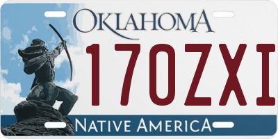 OK license plate 170ZXI