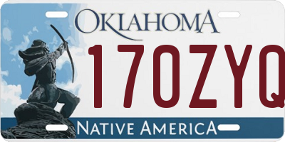 OK license plate 170ZYQ