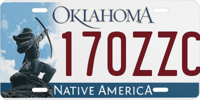 OK license plate 170ZZC