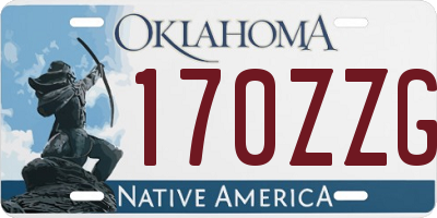 OK license plate 170ZZG