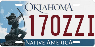 OK license plate 170ZZI