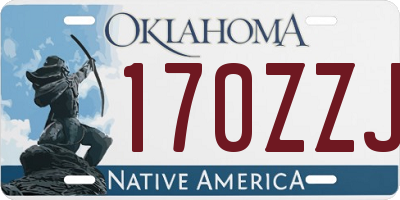 OK license plate 170ZZJ