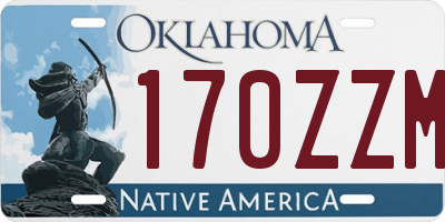 OK license plate 170ZZM