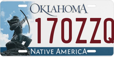 OK license plate 170ZZQ