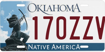 OK license plate 170ZZV