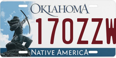 OK license plate 170ZZW