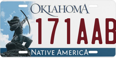 OK license plate 171AAB