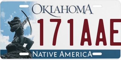 OK license plate 171AAE