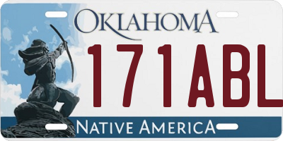 OK license plate 171ABL
