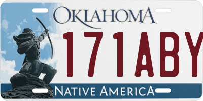 OK license plate 171ABY