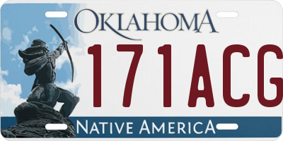 OK license plate 171ACG