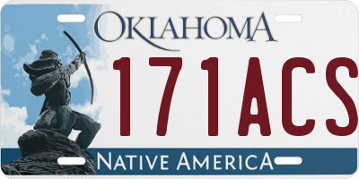 OK license plate 171ACS