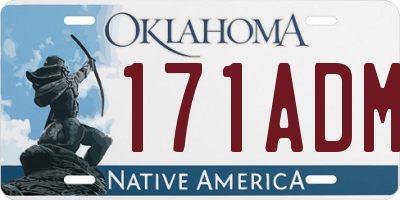 OK license plate 171ADM