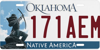 OK license plate 171AEM
