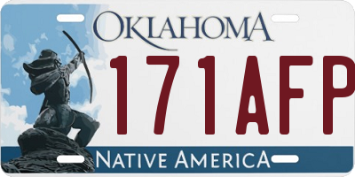 OK license plate 171AFP