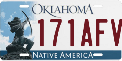 OK license plate 171AFV