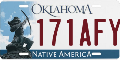 OK license plate 171AFY