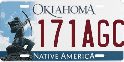 OK license plate 171AGC