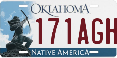 OK license plate 171AGH