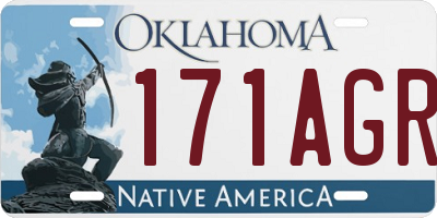 OK license plate 171AGR