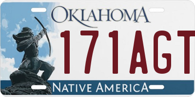 OK license plate 171AGT