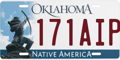OK license plate 171AIP