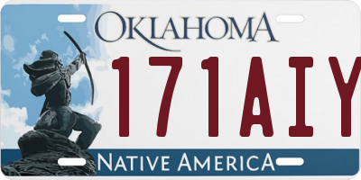 OK license plate 171AIY