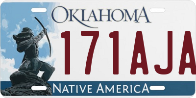 OK license plate 171AJA