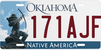OK license plate 171AJF