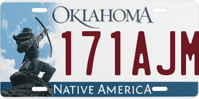 OK license plate 171AJM