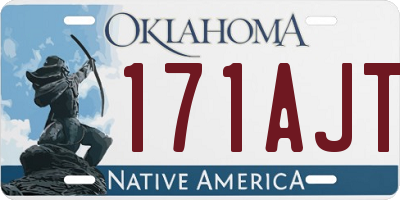 OK license plate 171AJT