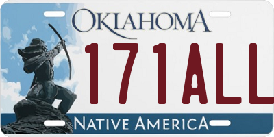 OK license plate 171ALL