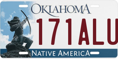 OK license plate 171ALU