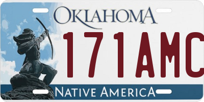 OK license plate 171AMC