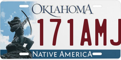 OK license plate 171AMJ
