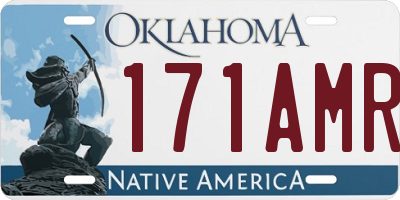 OK license plate 171AMR