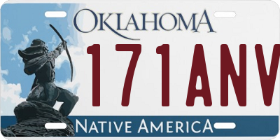 OK license plate 171ANV