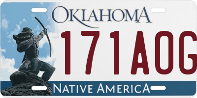 OK license plate 171AOG