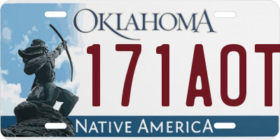 OK license plate 171AOT