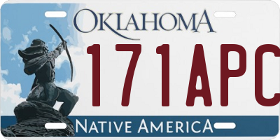 OK license plate 171APC