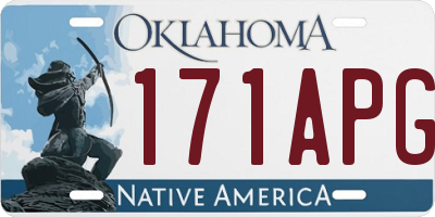 OK license plate 171APG