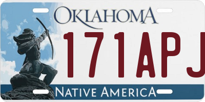 OK license plate 171APJ