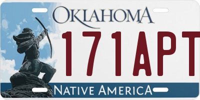 OK license plate 171APT