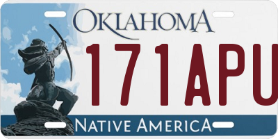 OK license plate 171APU