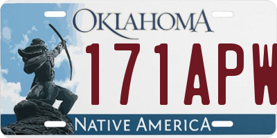 OK license plate 171APW