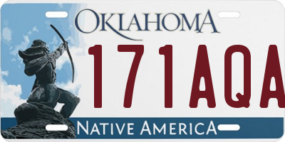 OK license plate 171AQA