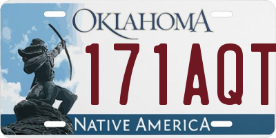OK license plate 171AQT