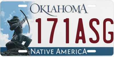 OK license plate 171ASG